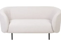 Divano 2 posti LOEN Tessuto Beige chiaro