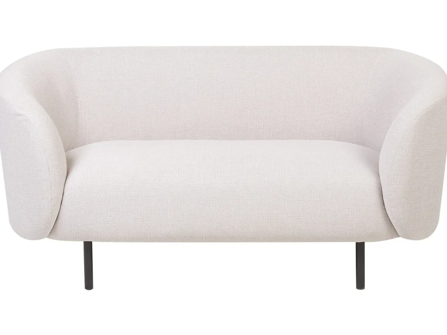 Divano 2 posti LOEN Tessuto Beige chiaro