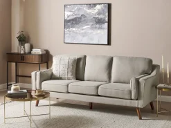 Divano 3 posti LOKKA Tessuto Beige
