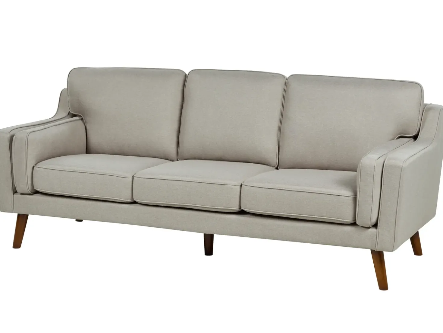 Divano 3 posti LOKKA Tessuto Beige