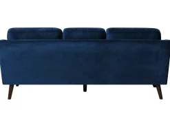 Divano 3 posti LOKKA Velluto Blu marino