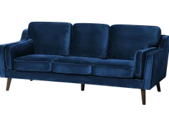 Divano 3 posti LOKKA Velluto Blu marino