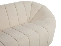 Divano 3 posti LOMMA Bouclé Bianco