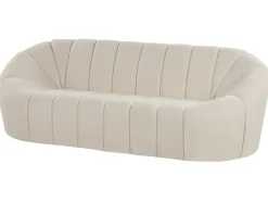 Divano 3 posti LOMMA Bouclé Bianco