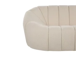 Divano 3 posti LOMMA Bouclé Bianco
