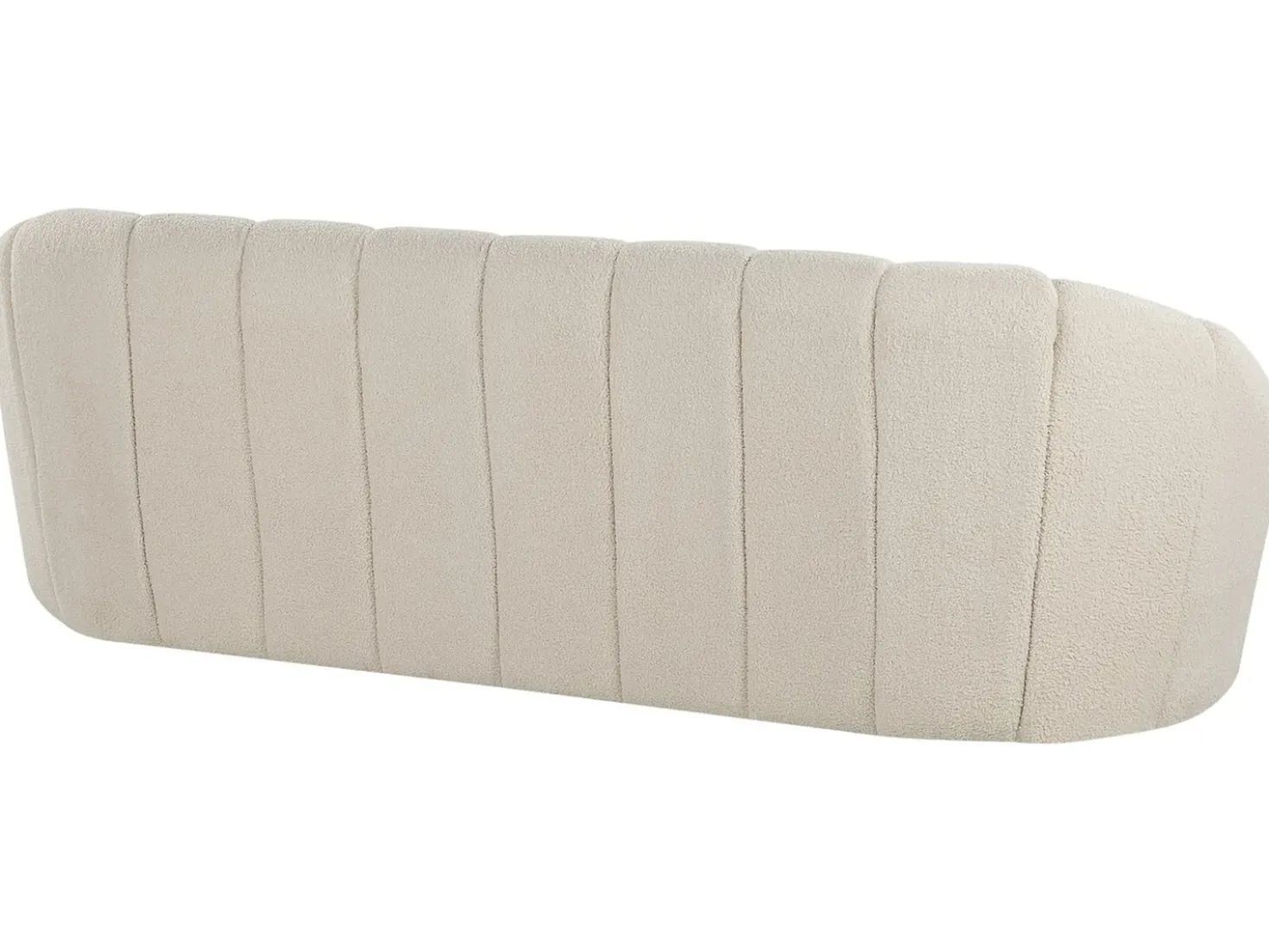 Divano 3 posti LOMMA Bouclé Bianco