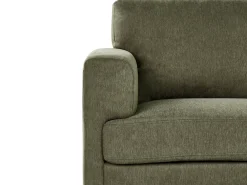 Divano 3 posti LOUSTO Tessuto Verde