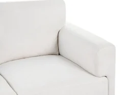 Divano 3 posti LOUSTO Tessuto Beige chiaro