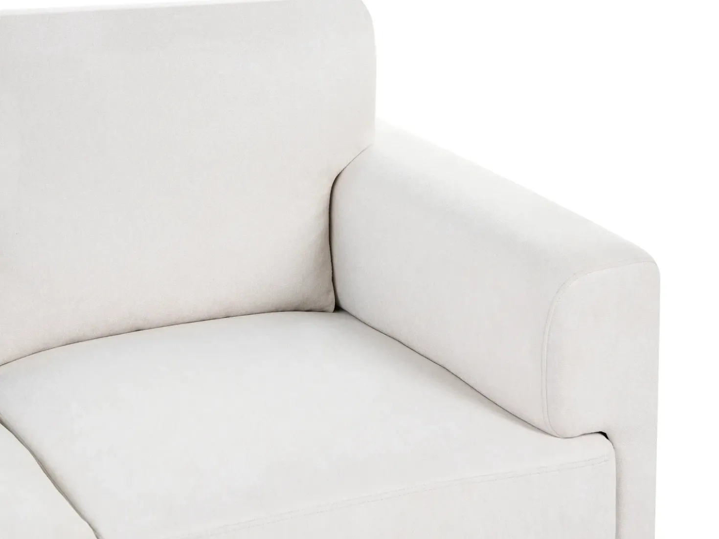 Divano 3 posti LOUSTO Tessuto Beige chiaro