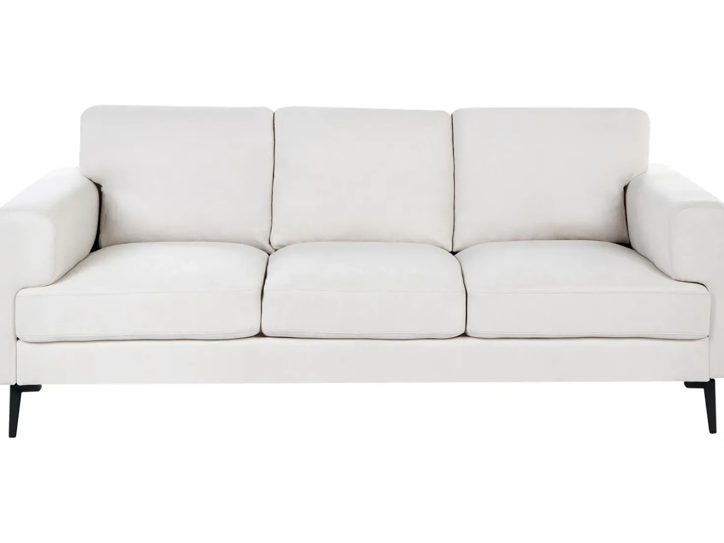 Divano 3 posti LOUSTO Tessuto Beige chiaro