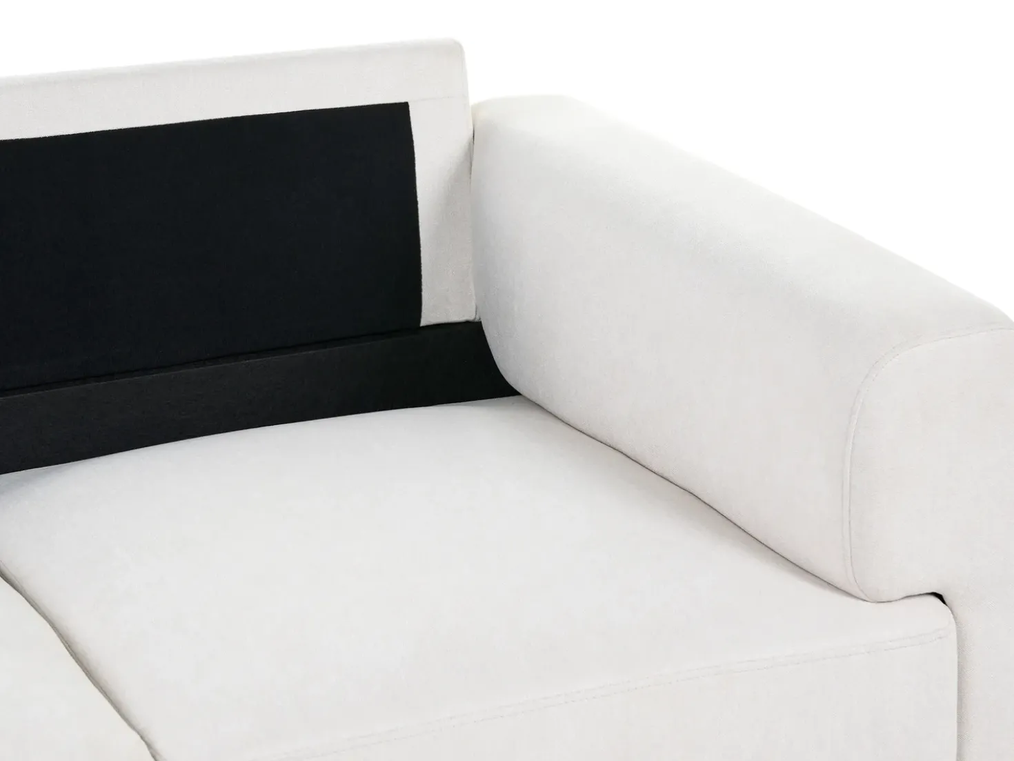 Divano 3 posti LOUSTO Tessuto Beige chiaro