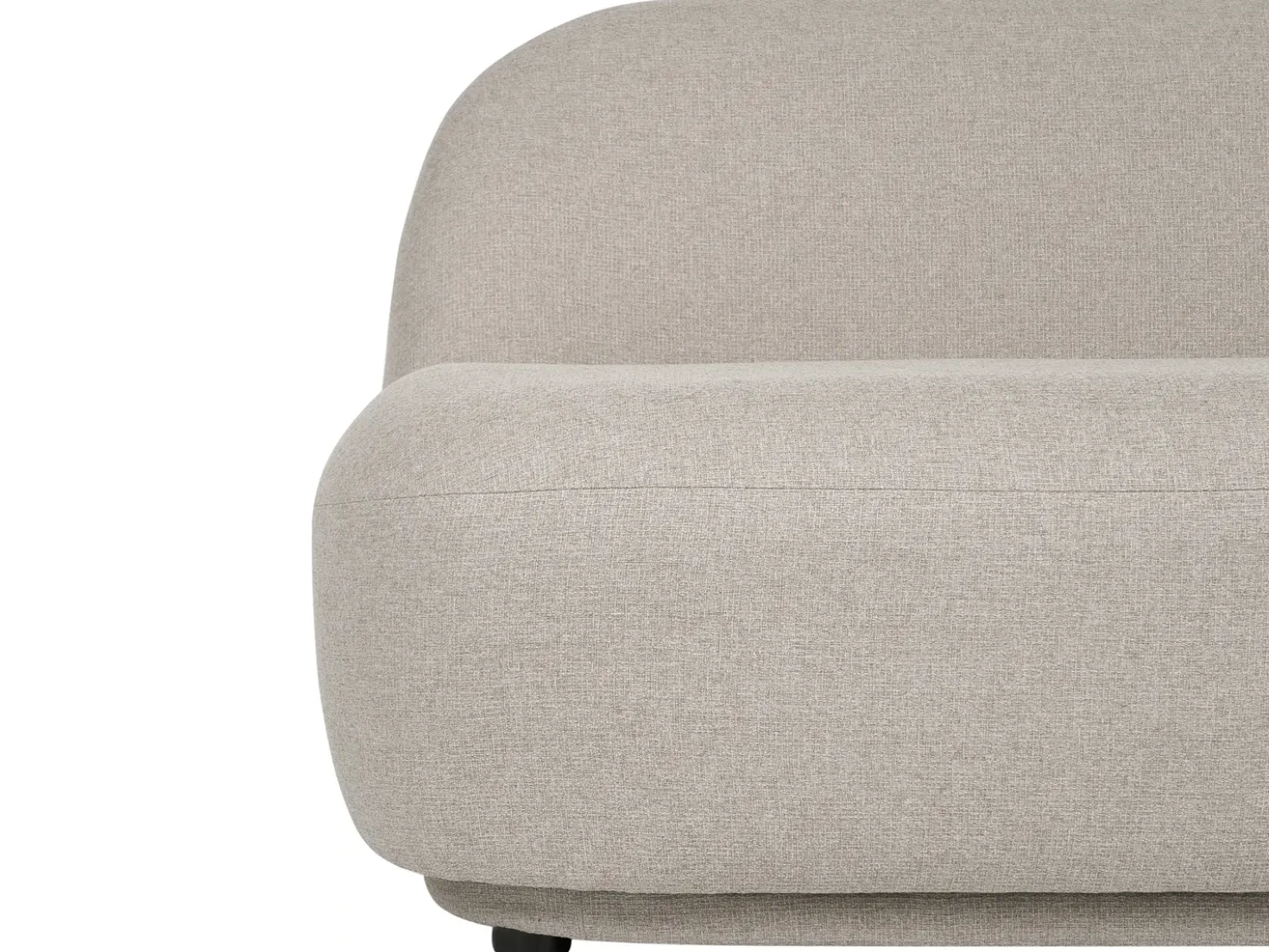 Divano 2 posti LOVBERG Tessuto Beige
