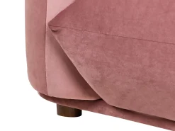 Divano 3 posti LUVOS Velluto Rosa