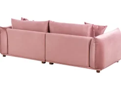 Divano 3 posti LUVOS Velluto Rosa