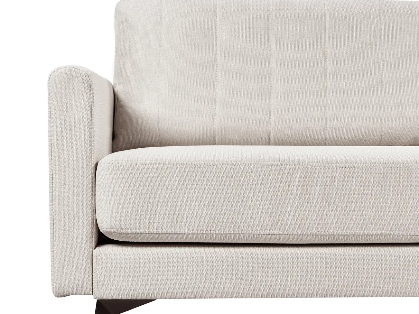 Divano 3 posti MALA Tessuto Beige chiaro