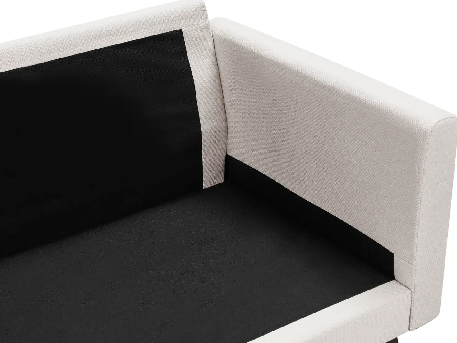 Divano 3 posti MALA Tessuto Beige chiaro