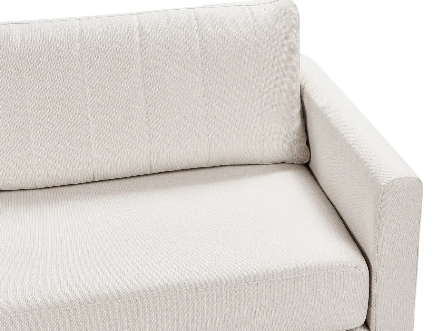 Divano 3 posti MALA Tessuto Beige chiaro