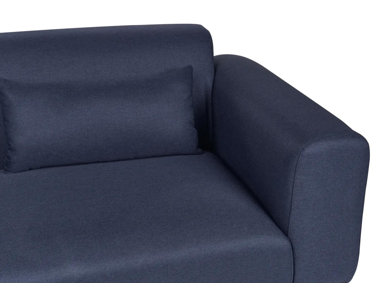 Divano 2 posti MALMOS Lino sintetico Blu scuro