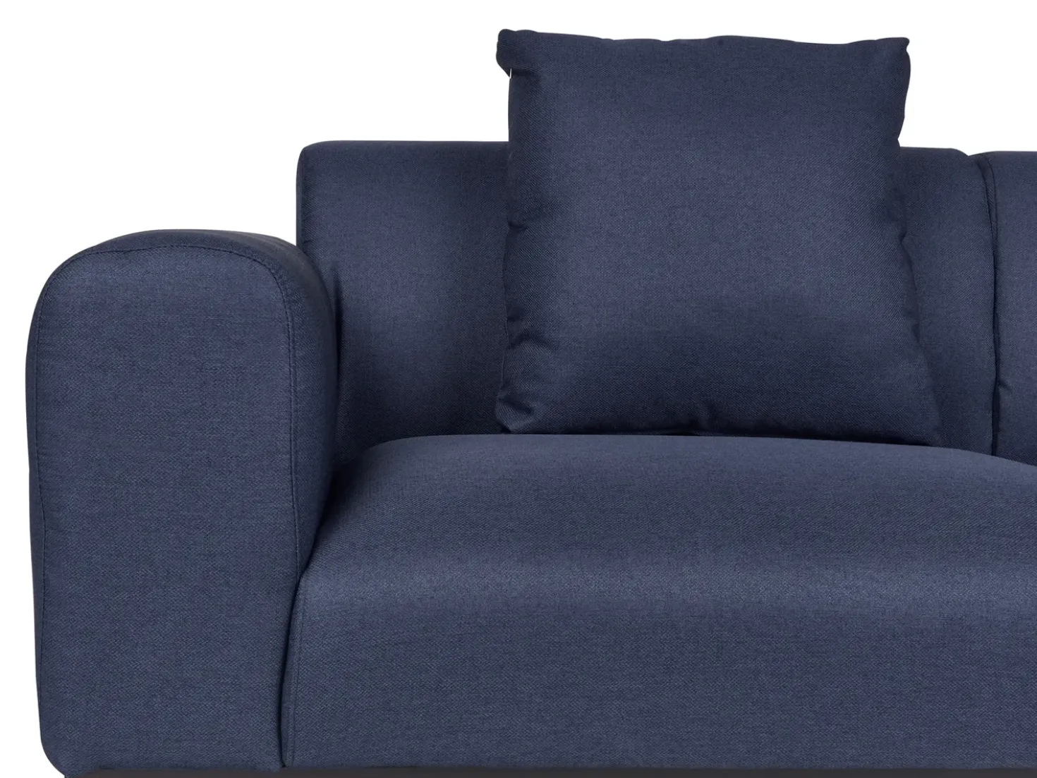 Divano 2 posti MALMOS Lino sintetico Blu scuro