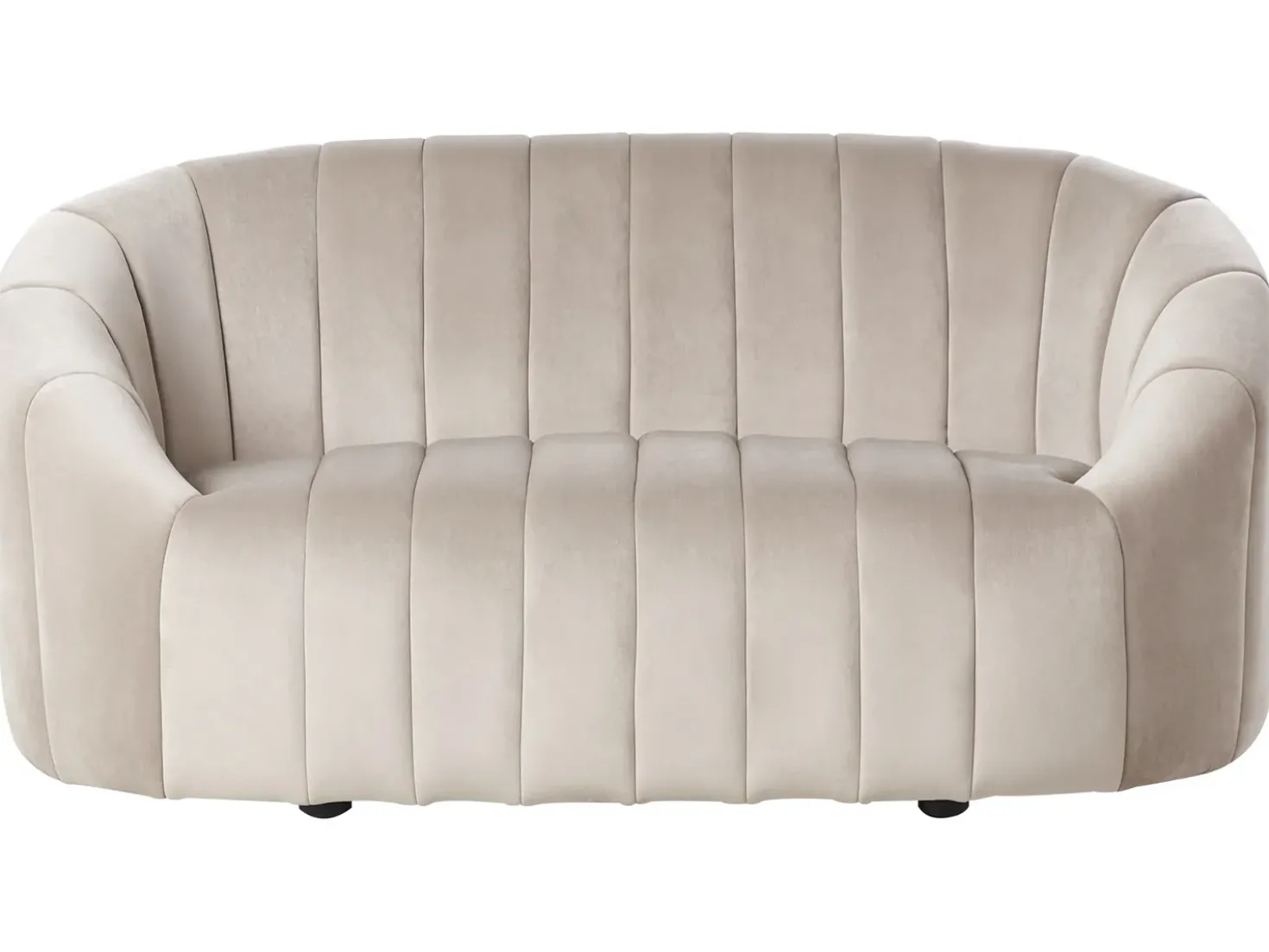Divano 2 posti MALUNG Velluto Beige