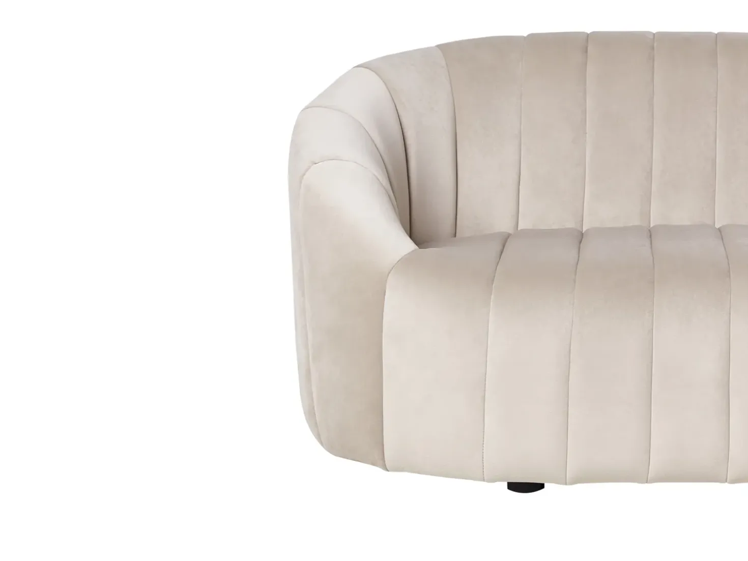 Divano 2 posti MALUNG Velluto Beige