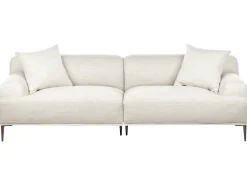 Divano 3 posti MATILA Tessuto Beige chiaro