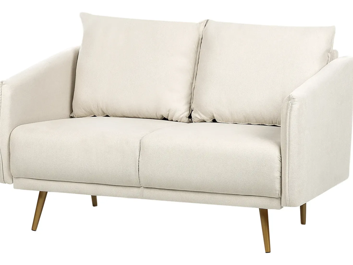 Divano 2 posti MAURA Tessuto Beige chiaro