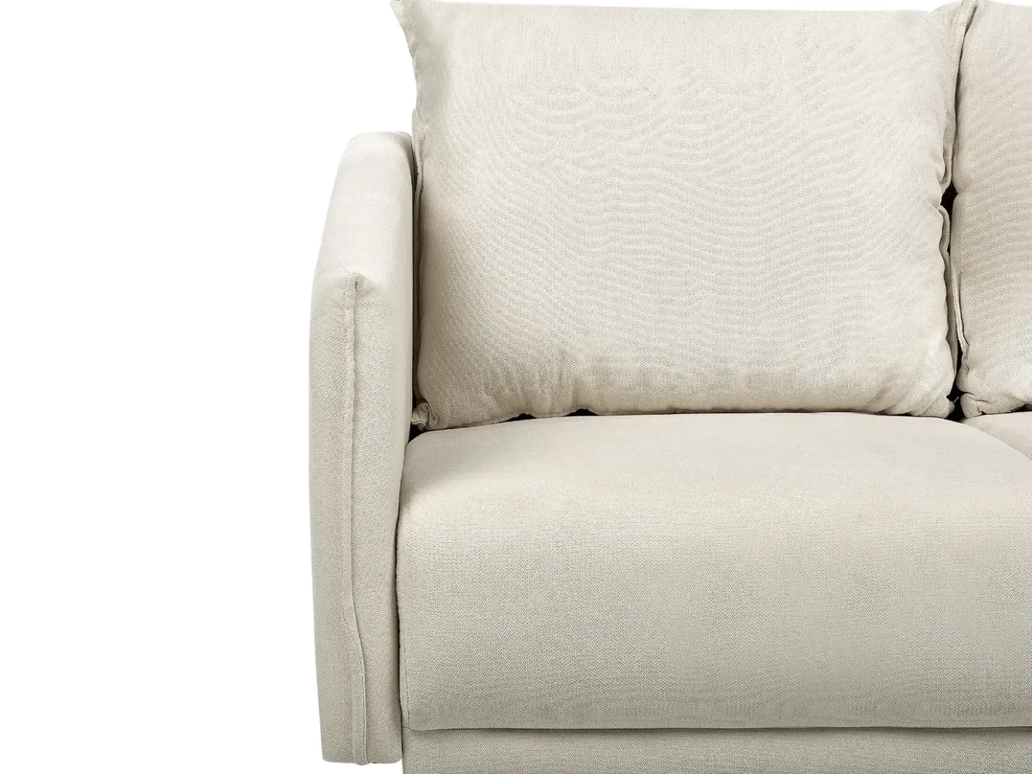 Divano 2 posti MAURA Tessuto Beige chiaro