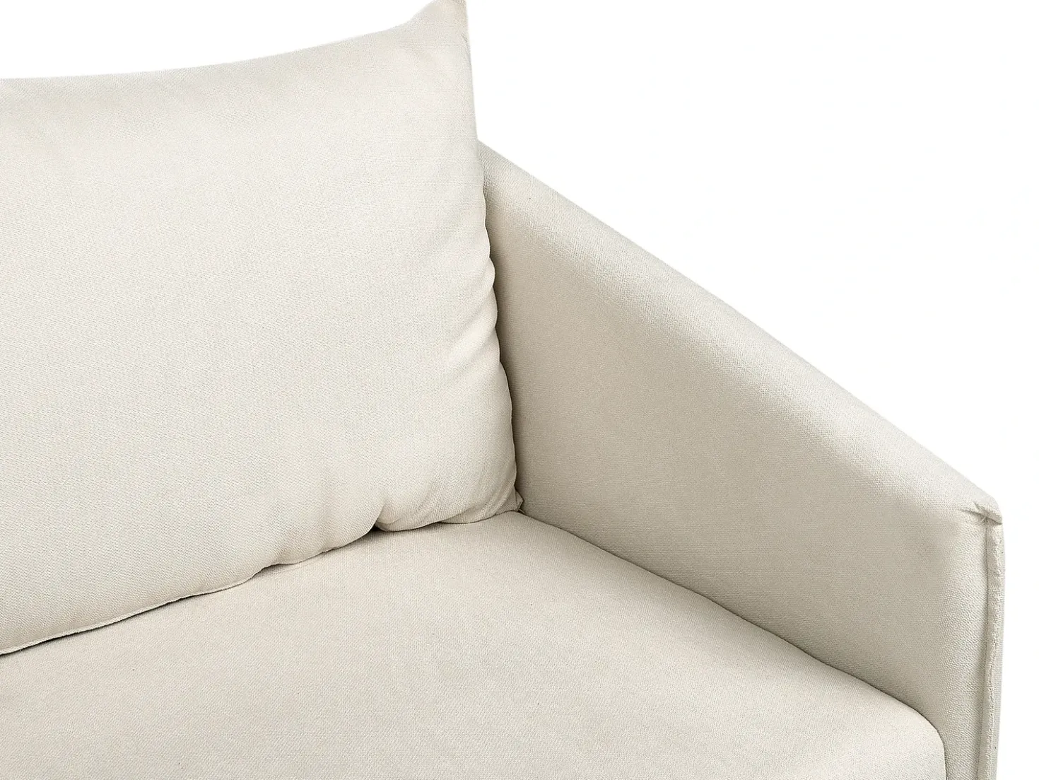 Divano 2 posti MAURA Tessuto Beige chiaro