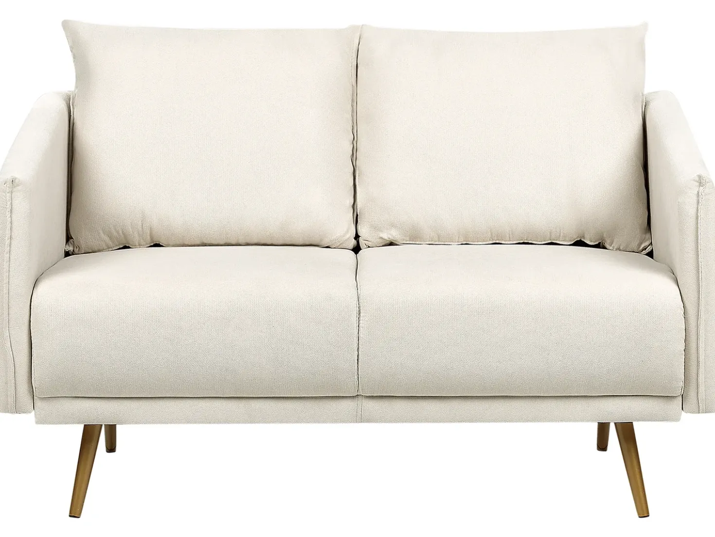 Divano 2 posti MAURA Tessuto Beige chiaro