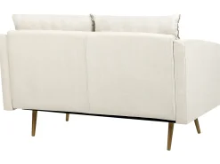 Divano 2 posti MAURA Tessuto Beige chiaro