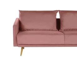 Divano 3 posti MAURA Velluto Rosa