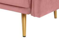 Divano 2 posti MAURA Velluto Rosa