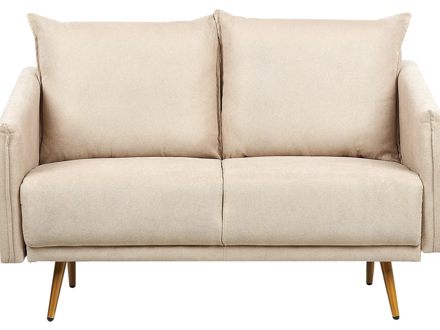 Divano 2 posti MAURA Velluto Beige