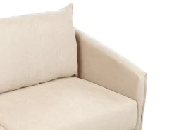 Divano 2 posti MAURA Velluto Beige