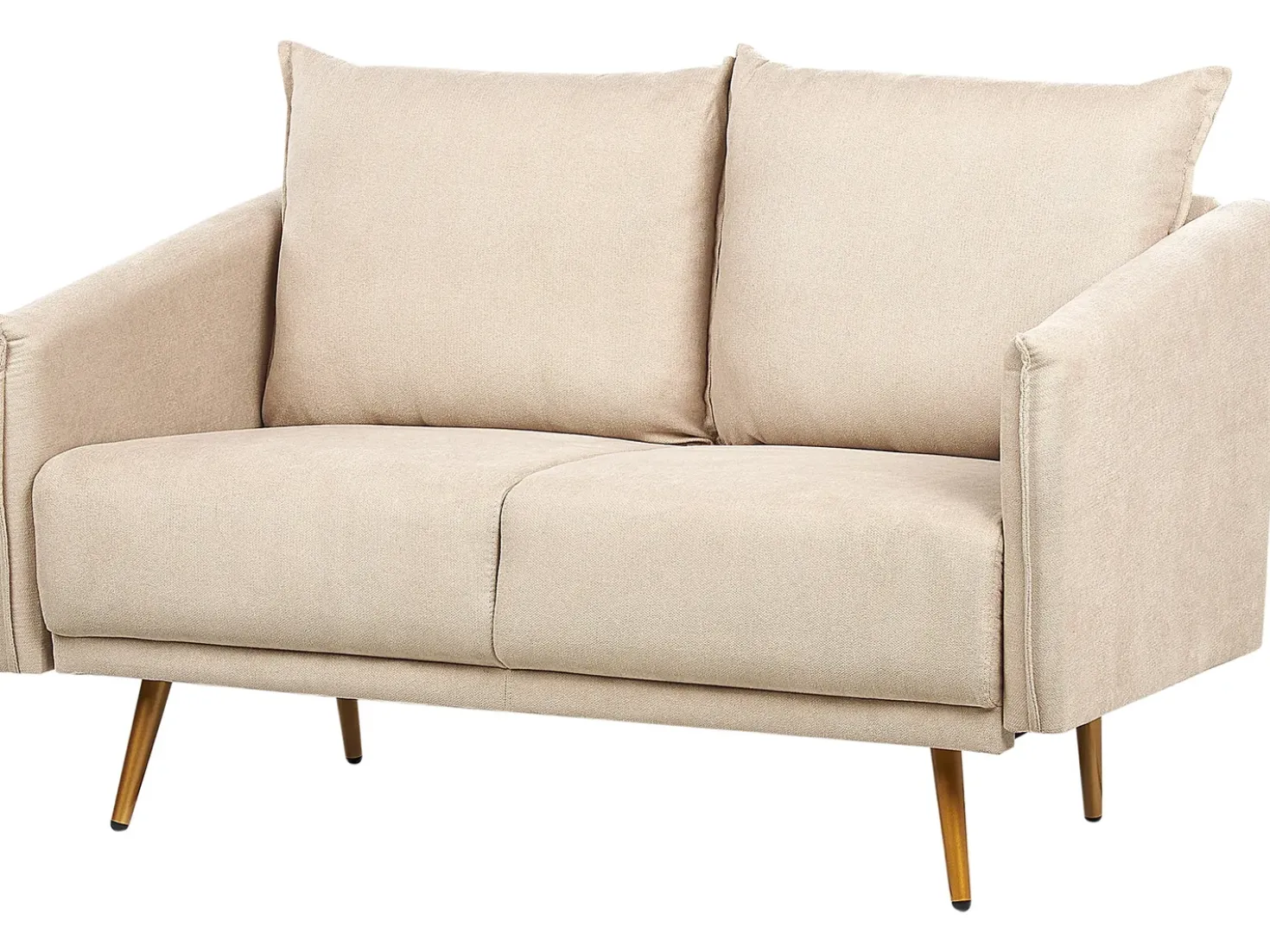 Divano 2 posti MAURA Velluto Beige