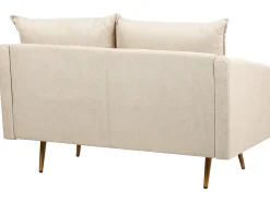 Divano 2 posti MAURA Velluto Beige