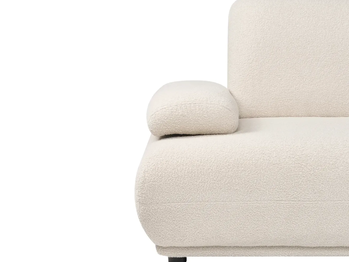Divano 3 posti NACKA Bouclé Bianco sporco
