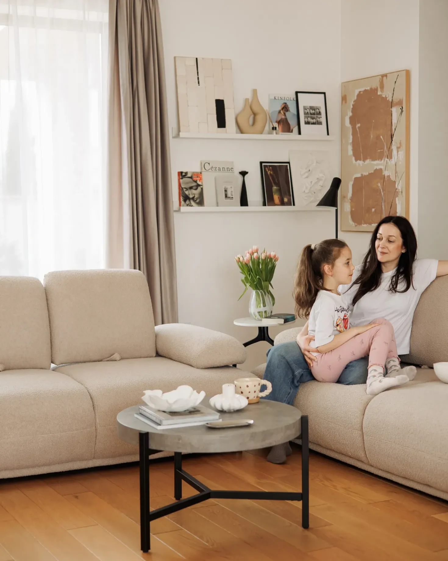 Divano 3 posti NACKA Bouclé Beige