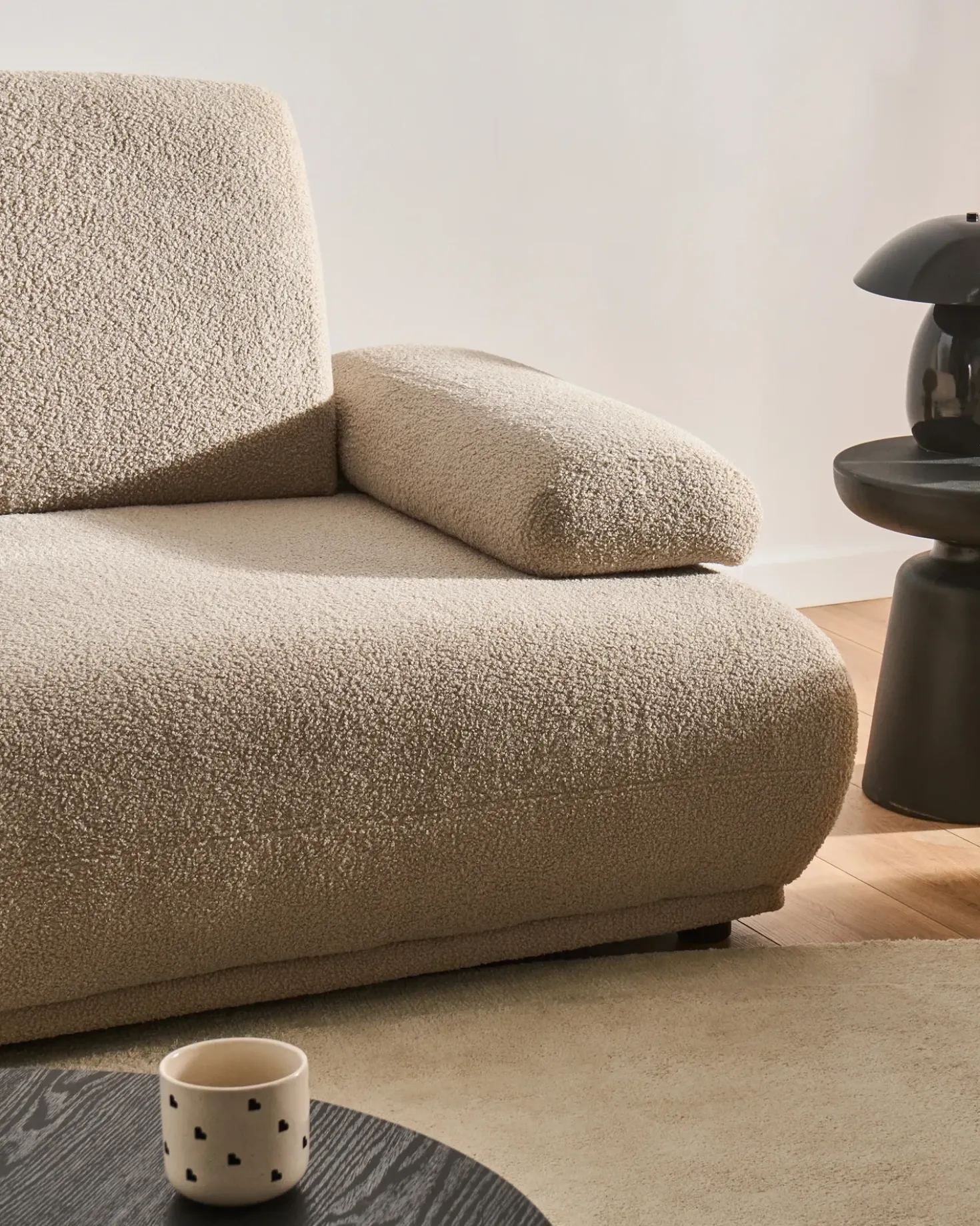 Divano 2 posti NACKA Bouclé Beige