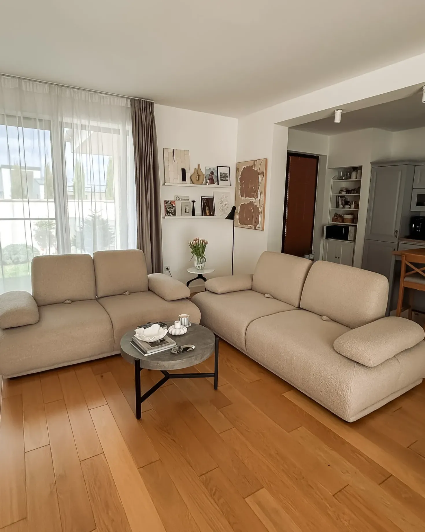 Divano 2 posti NACKA Bouclé Beige