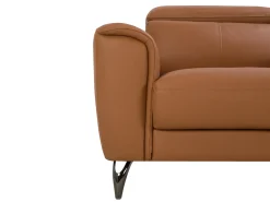 Divano 3 posti NARWIK Pelle naturale Marrone dorato