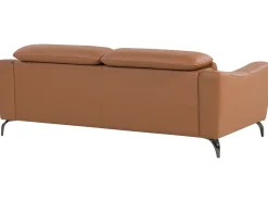 Divano 3 posti NARWIK Pelle naturale Marrone dorato