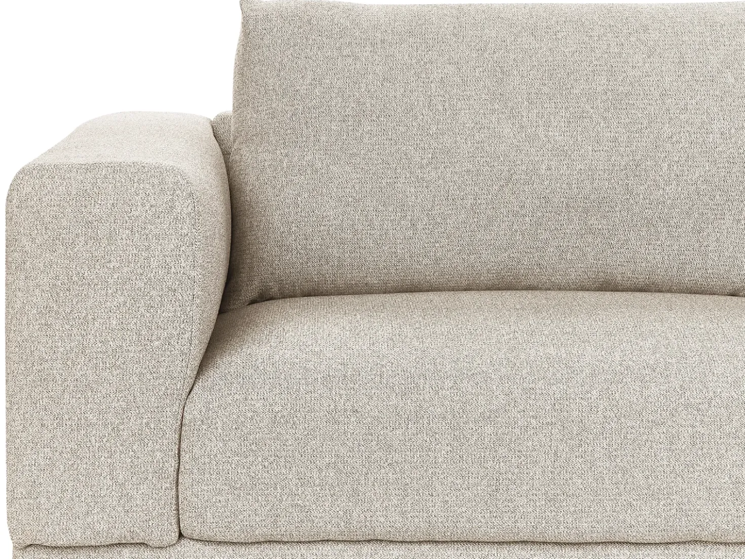 Divano 3 posti NIVALA Tessuto Beige chiaro