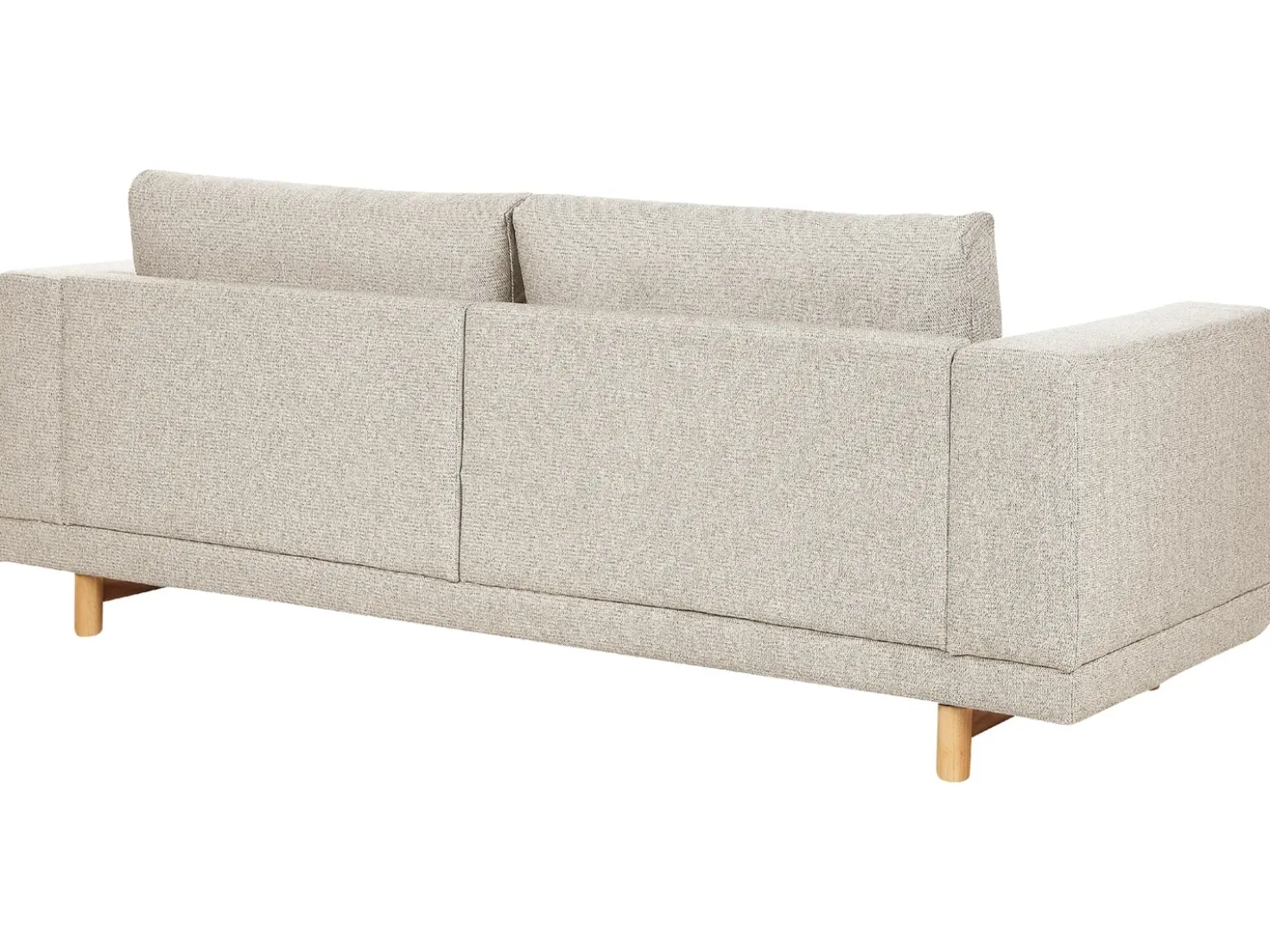 Divano 3 posti NIVALA Tessuto Beige chiaro