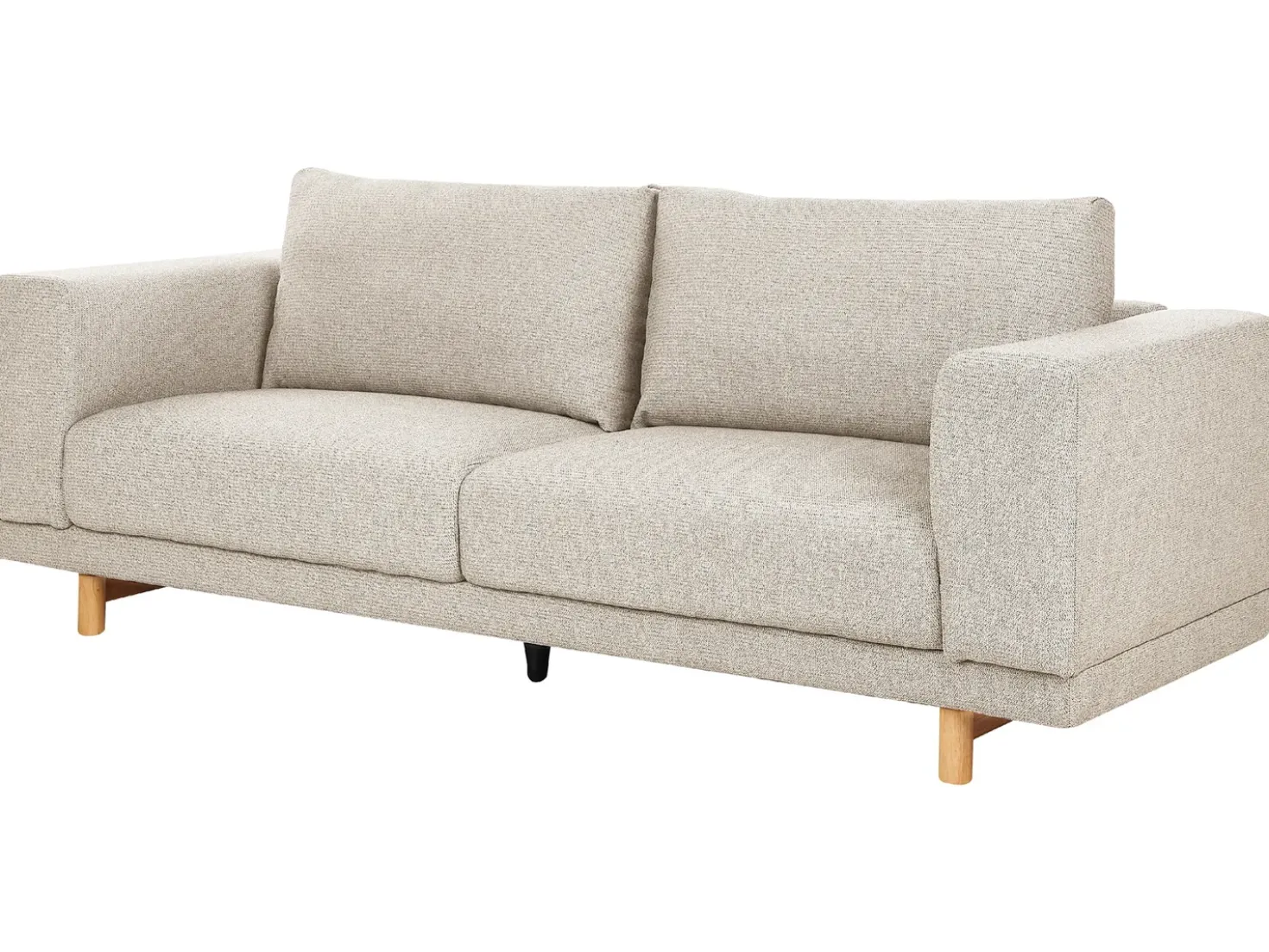Divano 3 posti NIVALA Tessuto Beige chiaro