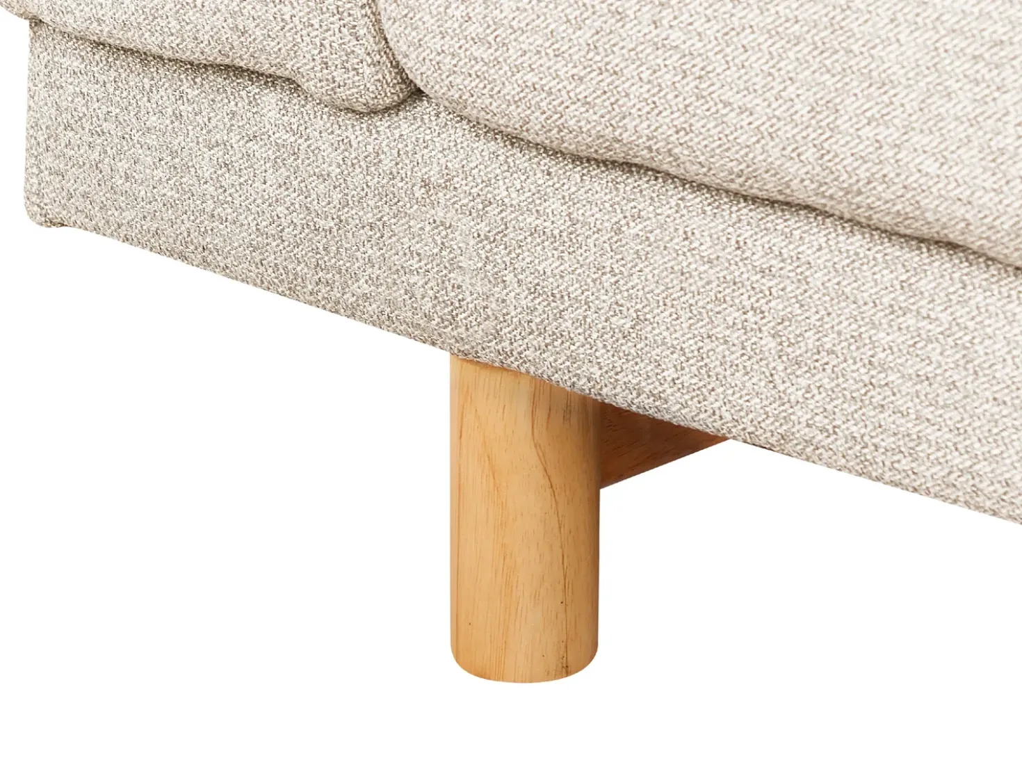 Divano 3 posti NIVALA Tessuto Beige chiaro