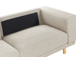 Divano 3 posti NIVALA Tessuto Beige chiaro