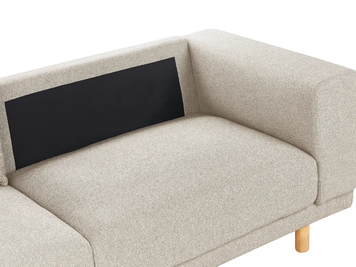 Divano 3 posti NIVALA Tessuto Beige chiaro