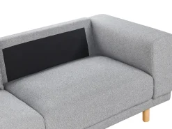 Divano 3 posti NIVALA Tessuto Grigio chiaro